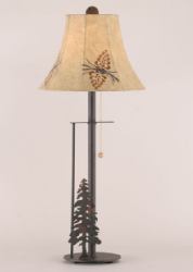 Metal Pine Cone/Tree Lamp