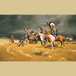 Watching the Wagons by Frank McCarthy