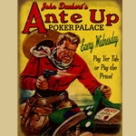 Pulp Western Gambling Sign