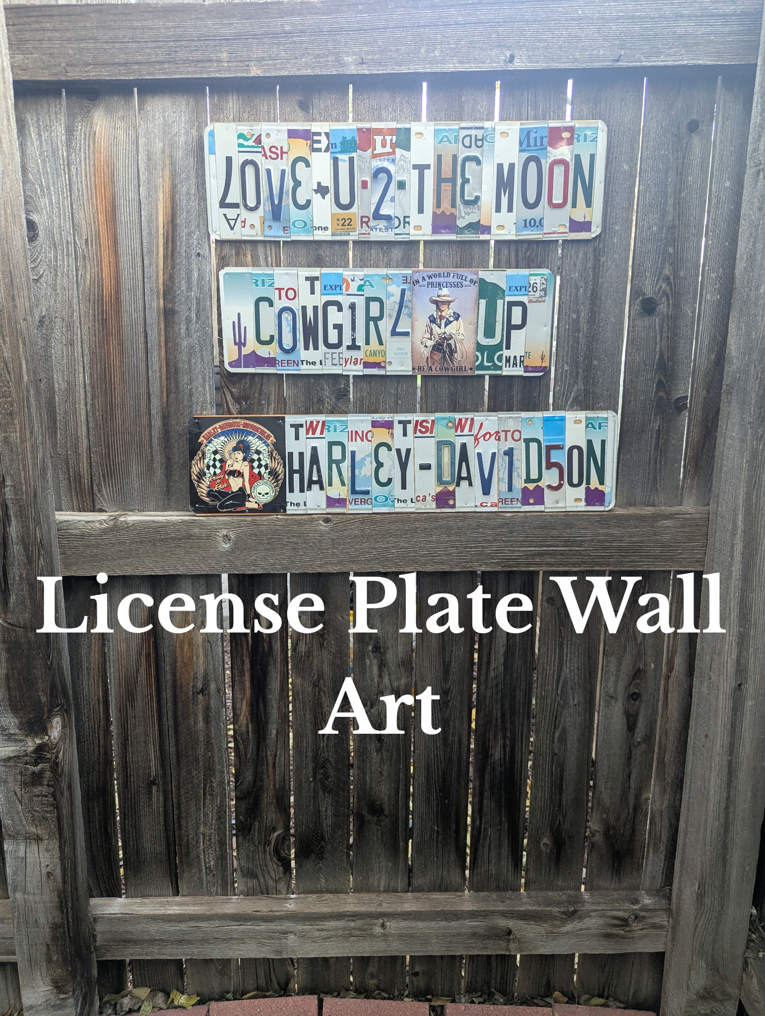 License Plate Wall Art