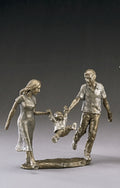 1,2,3 Jump! Mark Hopkins Sculpture Limited Edition Bronze- Made in USA