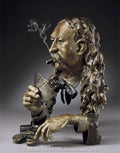 Aces and Eights - Mark Hopkins Sculpture -Limited Edition Bronze- Made in USA