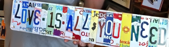 Custom License Plate - Love Is All You Need
