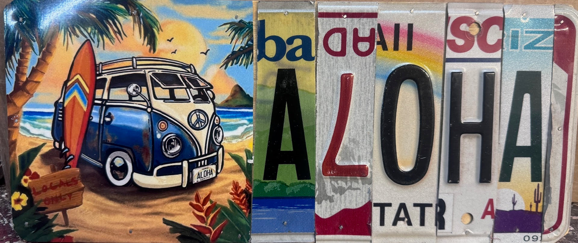 Custom License Plate - Aloha