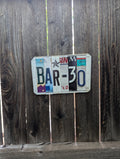 Bar 30 - One-of-a-Kind License Plate Wall Art (Ready to Ship)