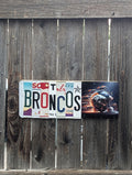Broncos- License Plate Wall Art – (Specialty)