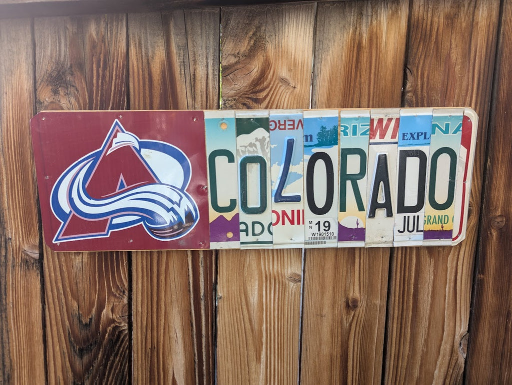 Colorado  — One-of-a-Kind License Plate Wall Art (Ready to Ship)