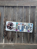 Da Bears  — One-of-a-Kind License Plate Wall Art (Ready to Ship)