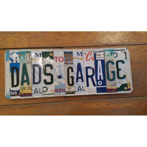 Custom License Plate - Dad's Garage