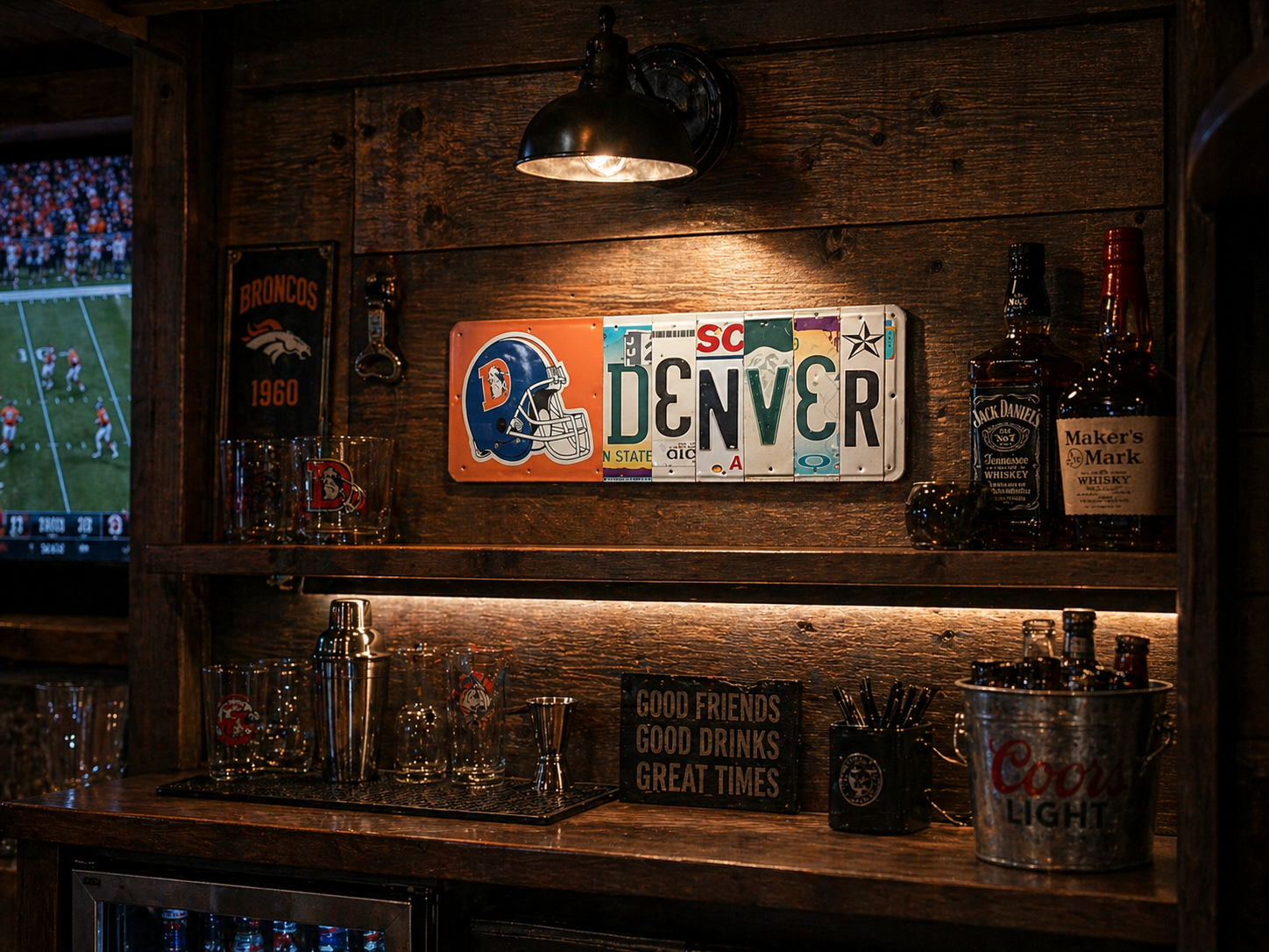 Denver — One-of-a-Kind License Plate Wall Art (Ready to Ship)