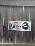 Denver — One-of-a-Kind License Plate Wall Art (Ready to Ship)