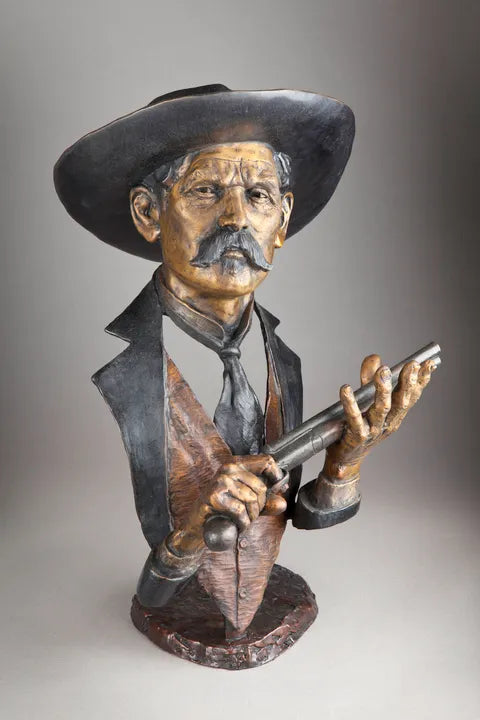 Doc Holliday - Mark Hopkins Sculpture -Limited Edition Bronze- Made in USA