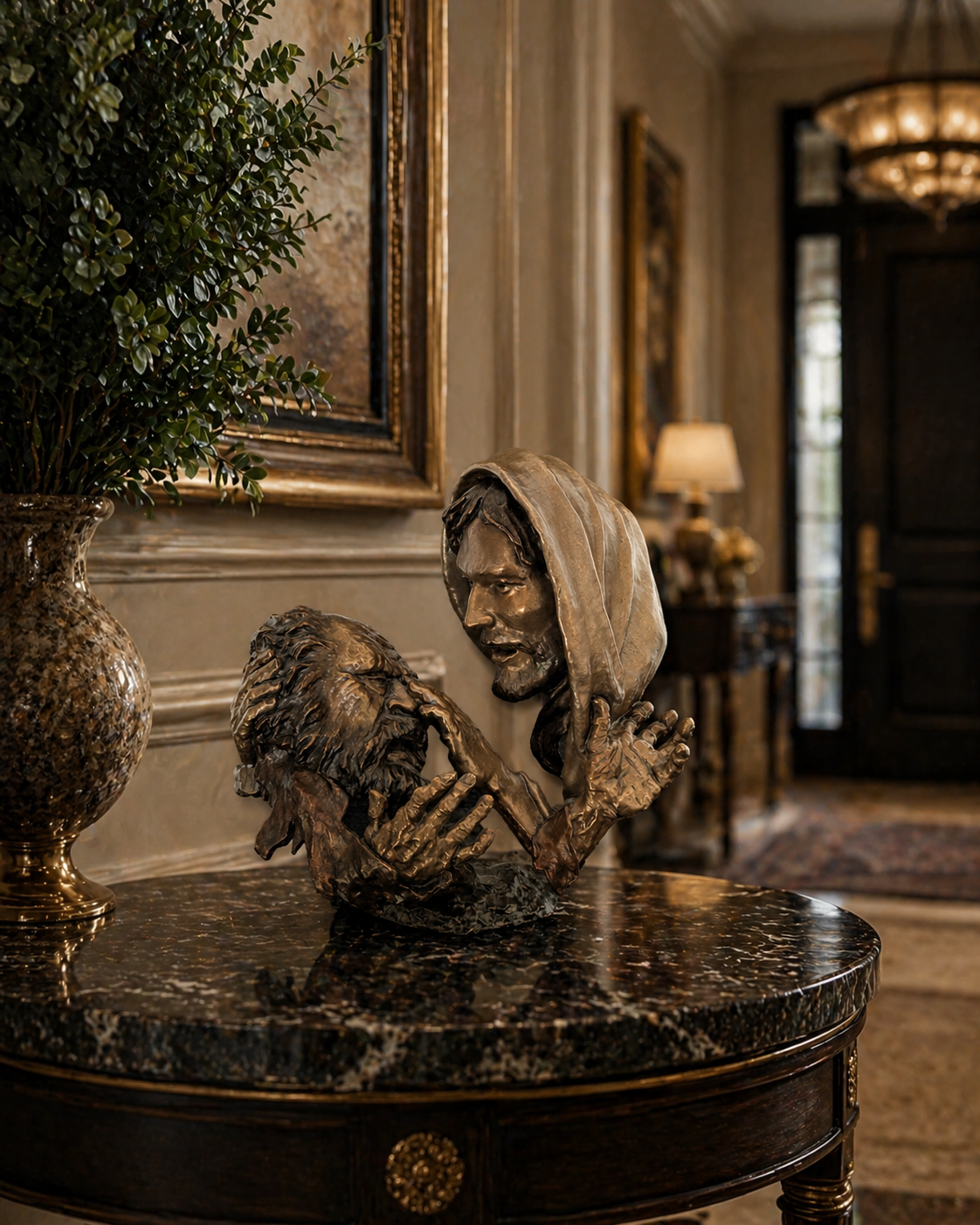 Faith-Commemorative Bronze #24 OF 500 Mark Hopkins Sculpture - Made in USA - In stock and ready to ship