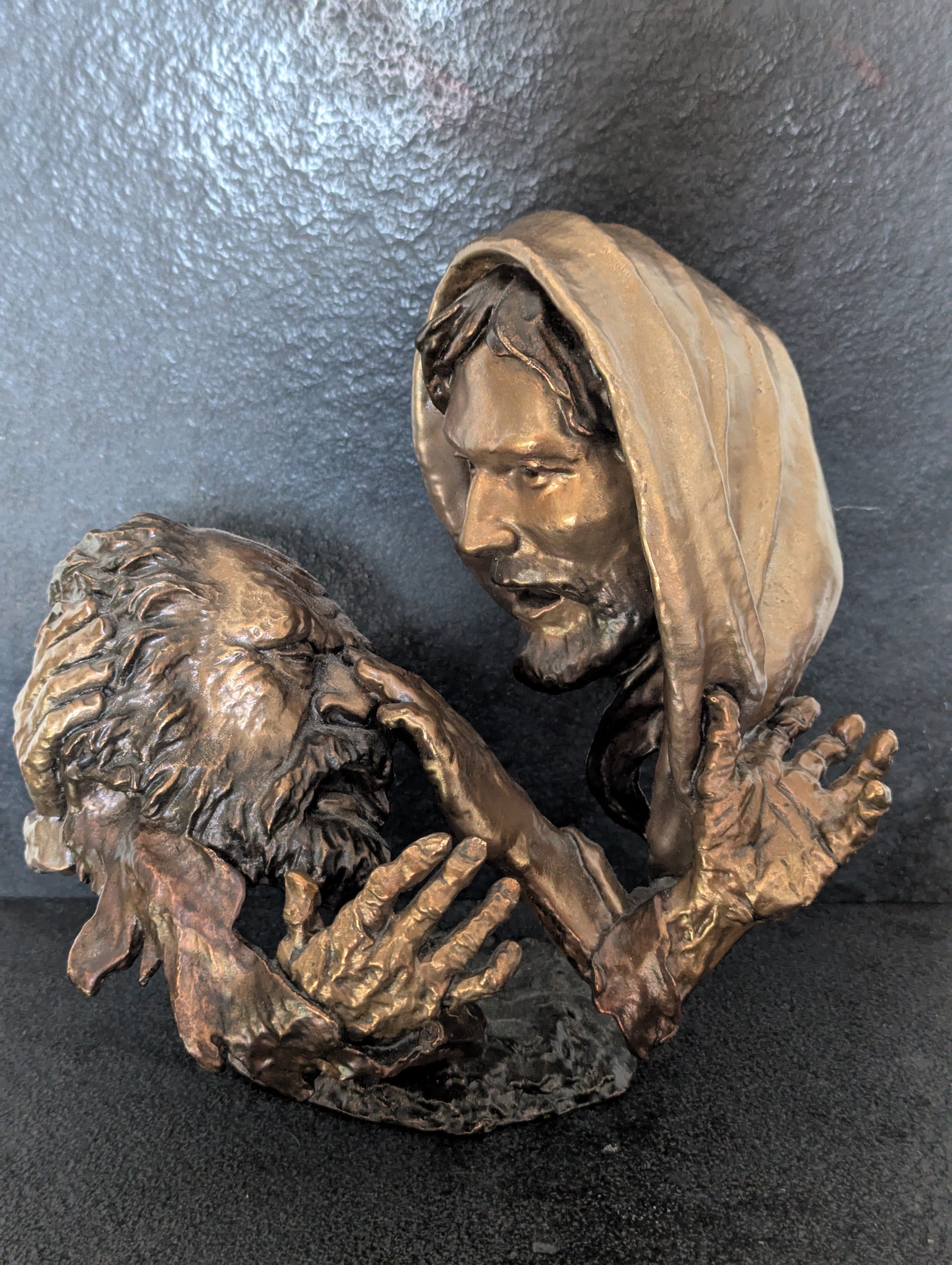 Faith-Commemorative Bronze #24 OF 500 Mark Hopkins Sculpture - Made in USA