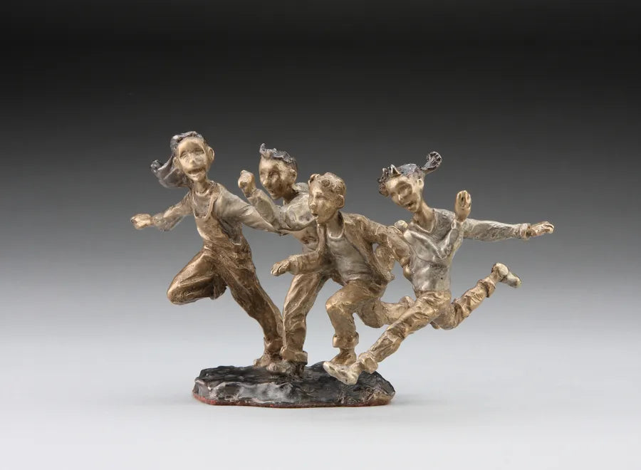 First One There Small Mark Hopkins Sculpture Limited Edition Bronze- Made in USA