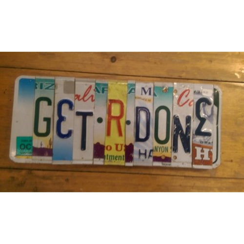 Custom License Plate - Get R Done