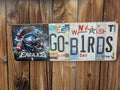 License Plate Wall Art -Go Birds (Helmet)
