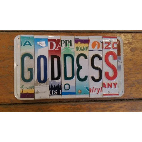 Custom License Plate - Goddess