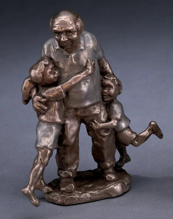 Grandpa Mark Hopkins Limited Edition Bronze Sculpture - Made in USA