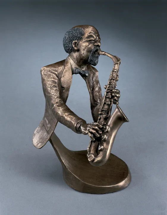Jazz Sax II- Mark Hopkins Sculpture -Limited Edition Bronze- Made in USA