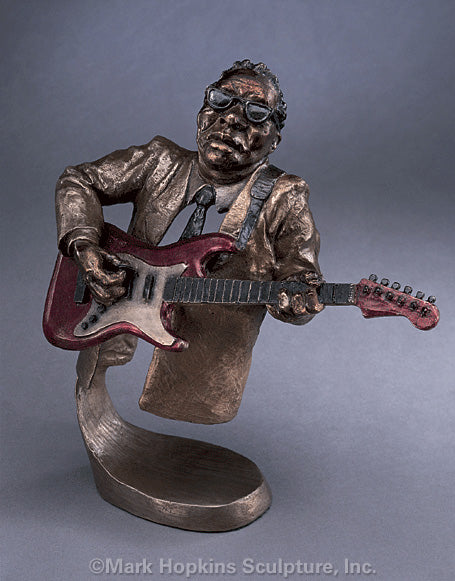 Jazz Guitar- Mark Hopkins Sculpture -Limited Edition Bronze- Made in USA
