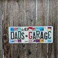 Dads Garage -License Plate Wall Art