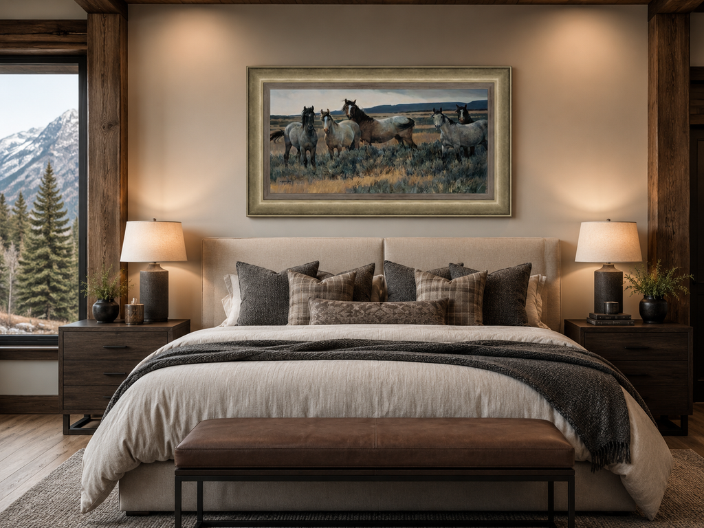 "Amazing Grays II" Nancy Glazier - Giclee on canvas  20 x 40 S/N 195