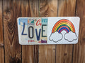 License Plate Wall Art -Love (Feature Piece)