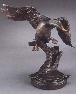 Mark Hopkins Sculpture-Mallard-Eli-Limited Edition Bronze-Made in USA