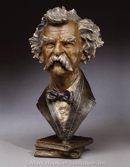 Mark Twain - Mark Hopkins Sculpture -Limited Edition Bronze- Made in USA