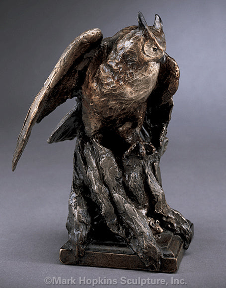 Mark Hopkins Sculpture-Owl-Eli-Limited Edition Bronze-Made in USA