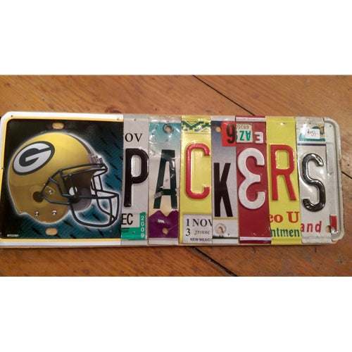 License Plate Wall Art- Packers (Helmet)