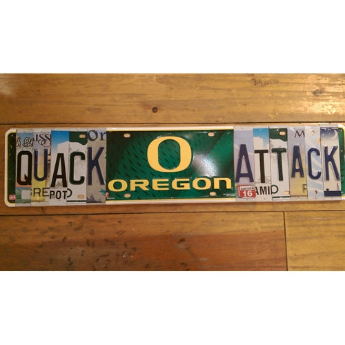 License Plate Wall Art - Quack Attack (Logo)