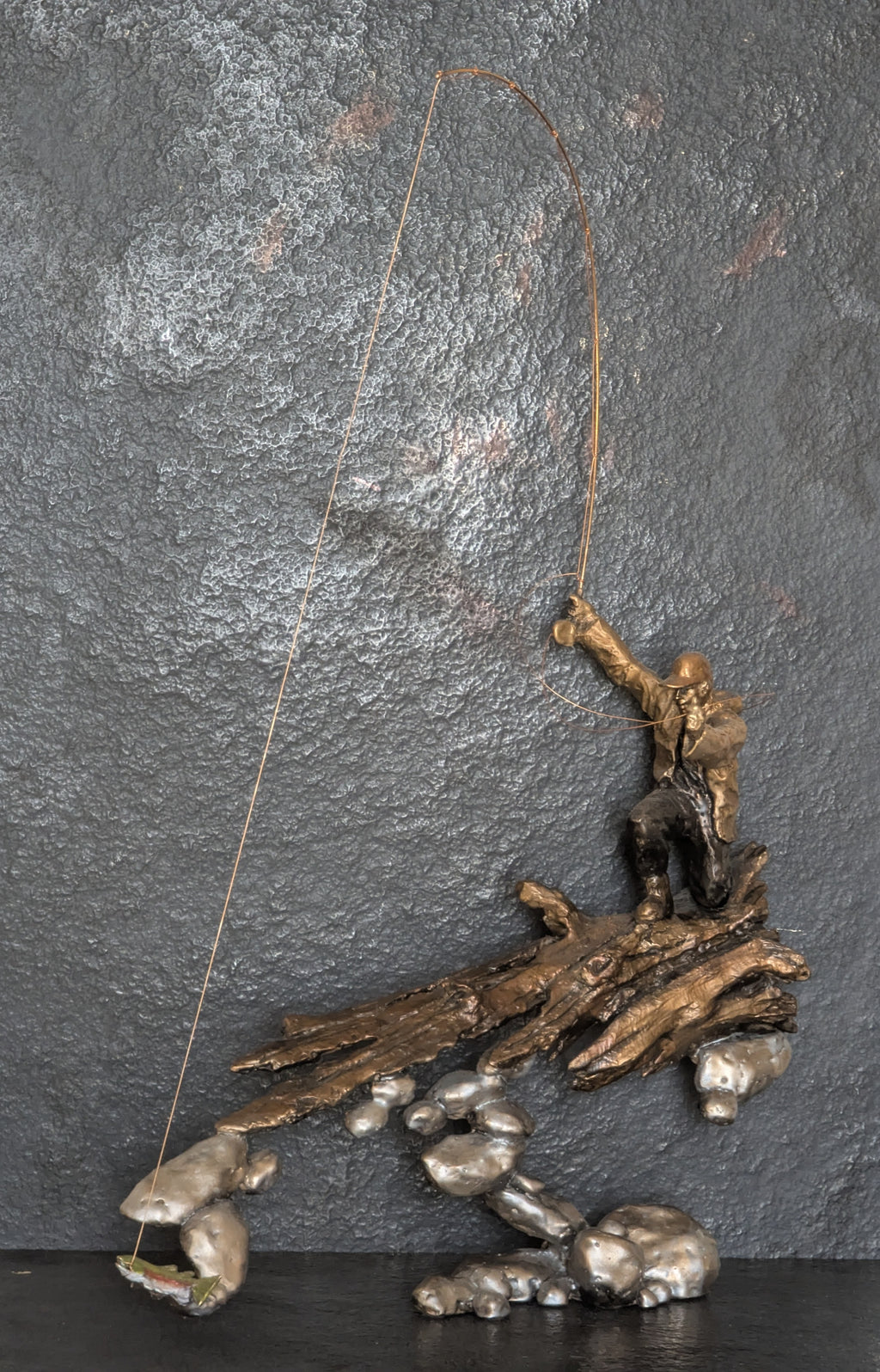 River's Edge-Mark Hopkins Limited Edition Bronze #28 of 300- Made in USA - In stock and ready to ship