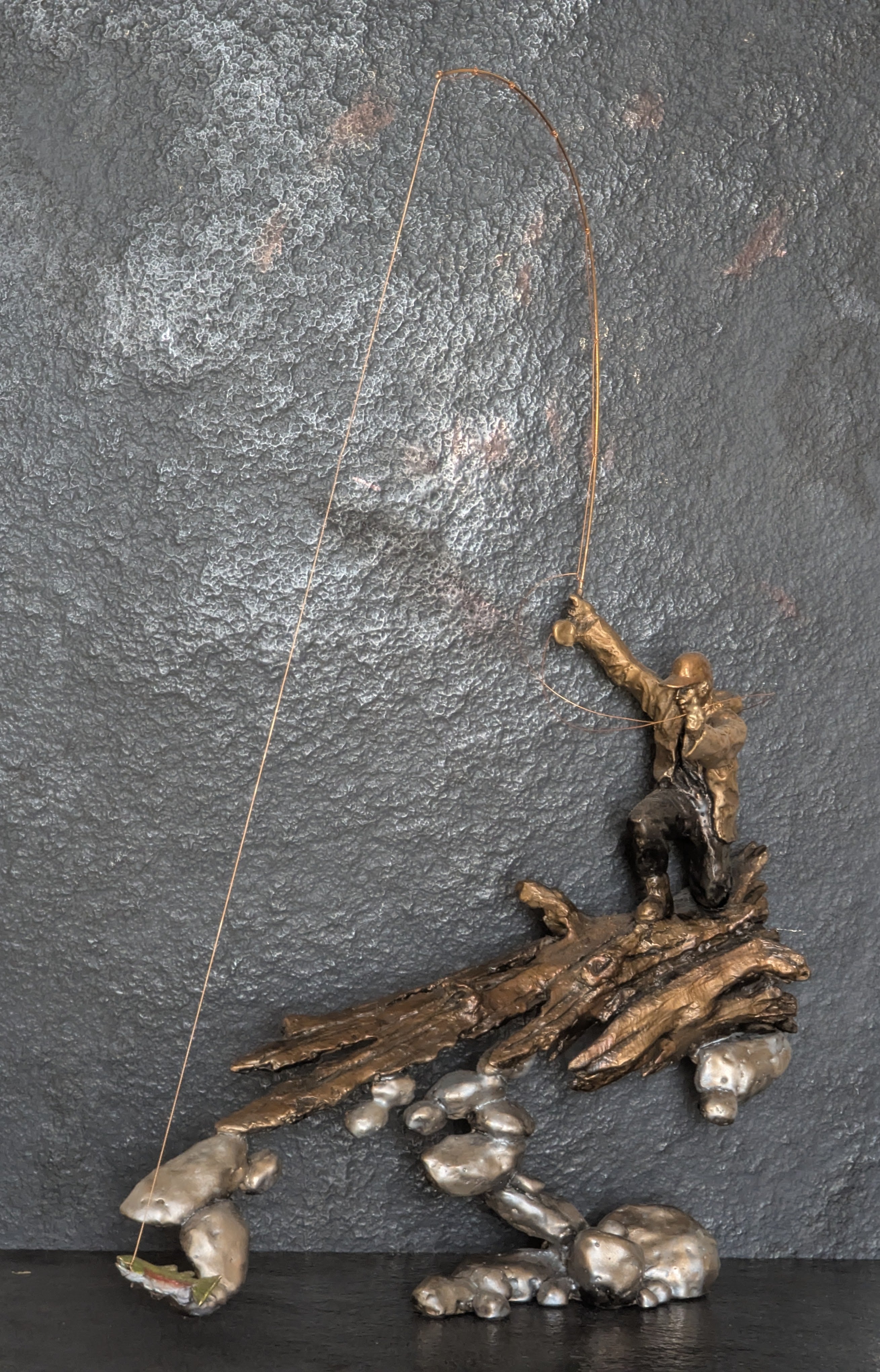 River's Edge-Mark Hopkins Limited Edition Bronze- Made in USA