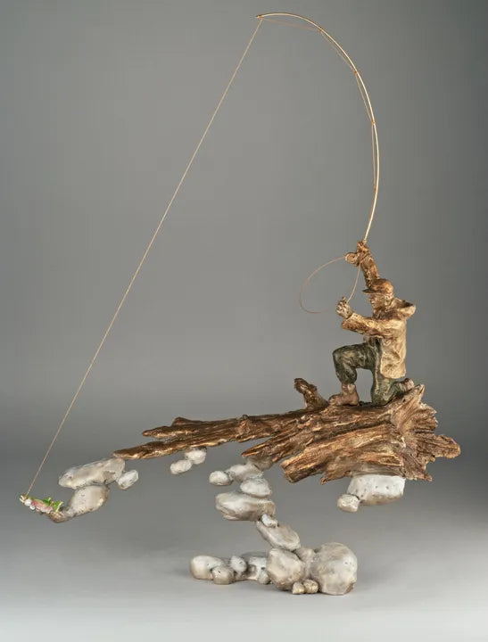 River's Edge-Mark Hopkins Limited Edition Bronze #28 of 300- Made in USA - In stock and ready to ship
