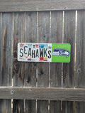 Seahawks  — One-of-a-Kind License Plate Wall Art (Ready to Ship)