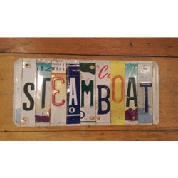 License Plate Wall Art – Steamboat