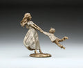Swing Me Boy Mark Hopkins Sculpture Limited Edition Bronze- Made in USA