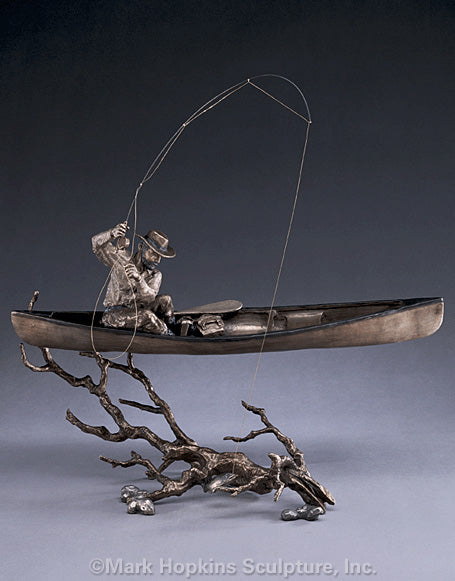 Upstream Mark Hopkins Limited Edition Bronze Sculpture - Made in USA