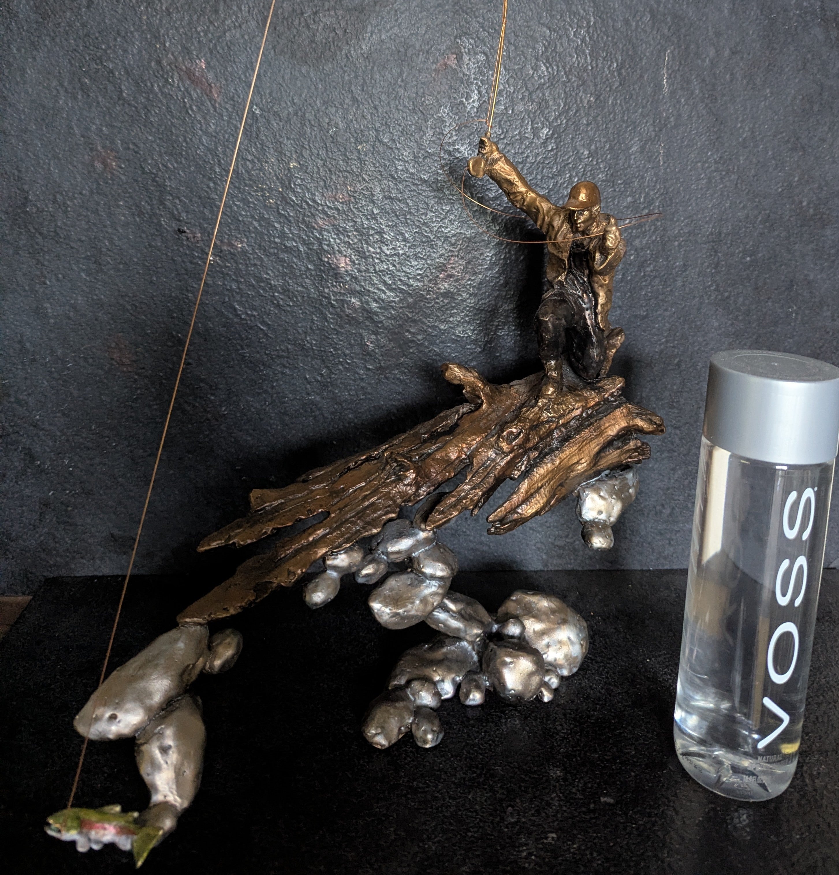 River's Edge-Mark Hopkins Limited Edition Bronze #28 of 300- Made in USA - In stock and ready to ship
