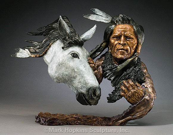Warrior's Journey- Mark Hopkins Sculpture -Limited Edition Bronze- Made in USA