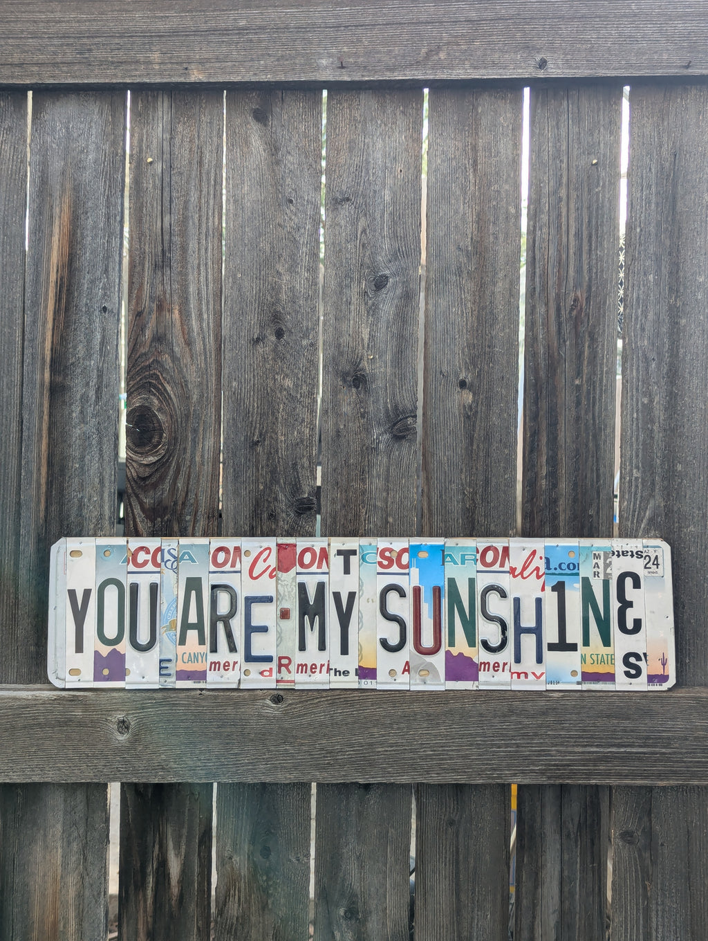 You Are My Sunshine- License Plate Wall Art – (Specialty)