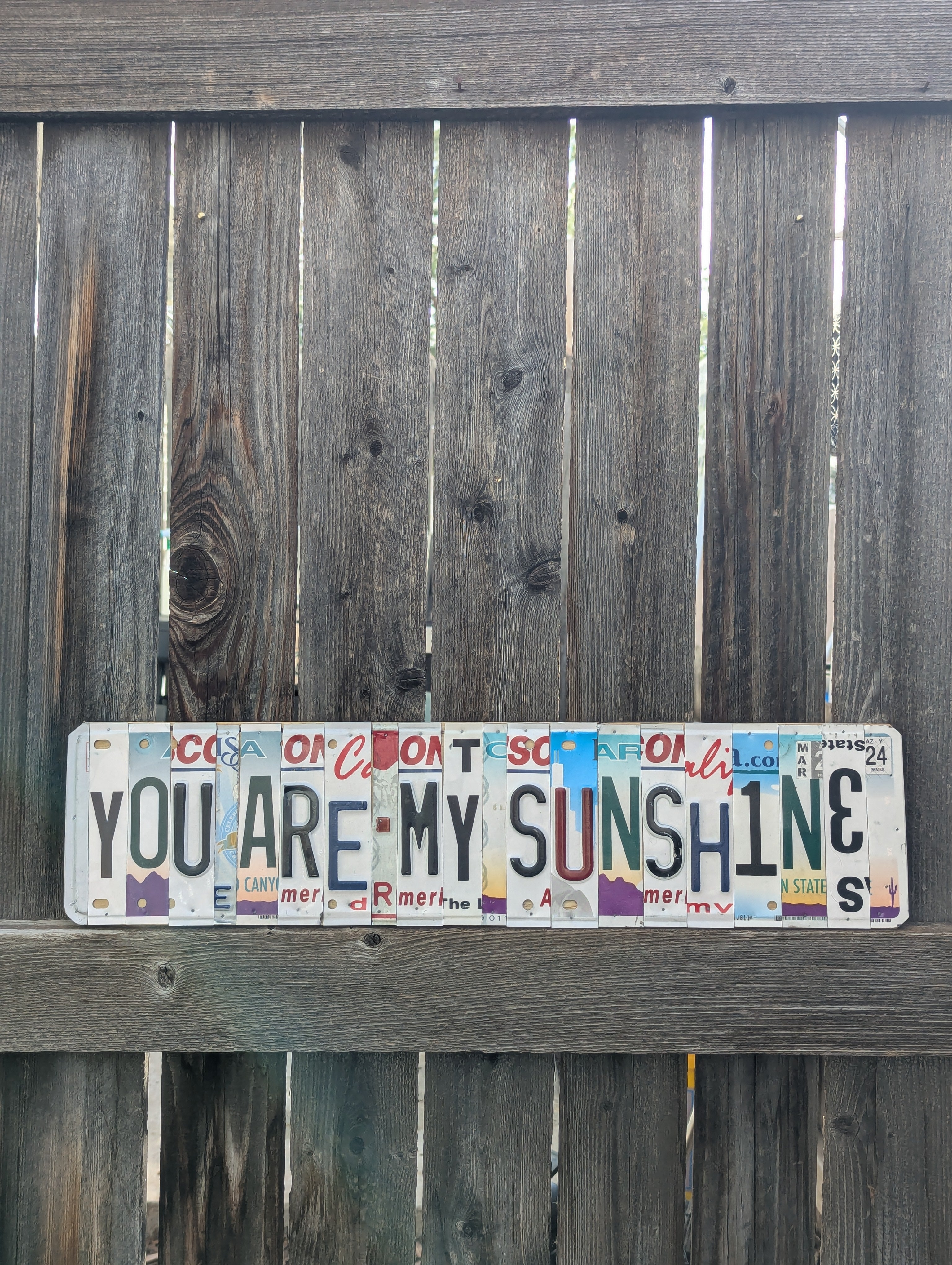 You Are My Sunshine- License Plate Wall Art – (Specialty)