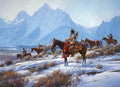 "Apsaalooke Horse Hunters" Martin Grelle - Giclee on canvas  32 x 45 S/N 150