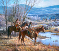 "Apsaalooke Sentinels " Martin Grelle - Giclee on canvas  33x 38 S/N 150