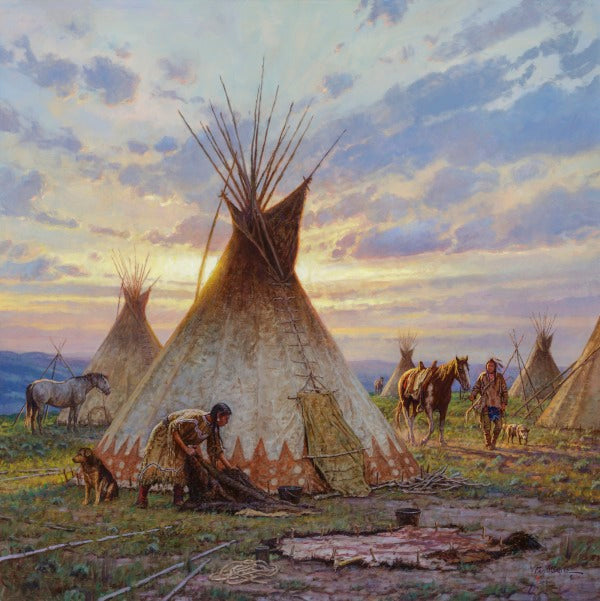 "Between Earth and Sky" Martin Grelle - Giclee on canvas  30 x 30 S/N 150