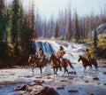 "Crows in Yellowstone" Martin Grelle - Giclee on canvas  36 x 40 S/N 150