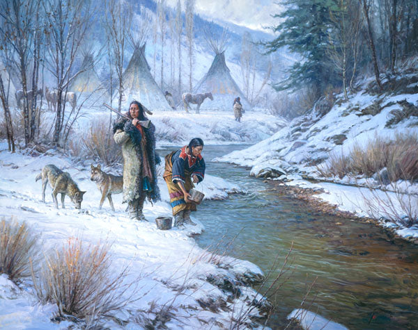 "Days of the Coldmaker" Martin Grelle - Giclee on canvas  32x 40 S/N 35