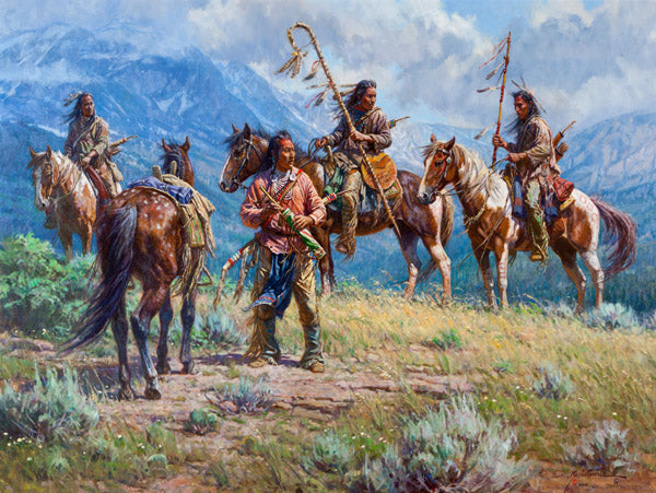 "Distant Signals" Martin Grelle - Giclee on canvas  24 x 32 S/N 150